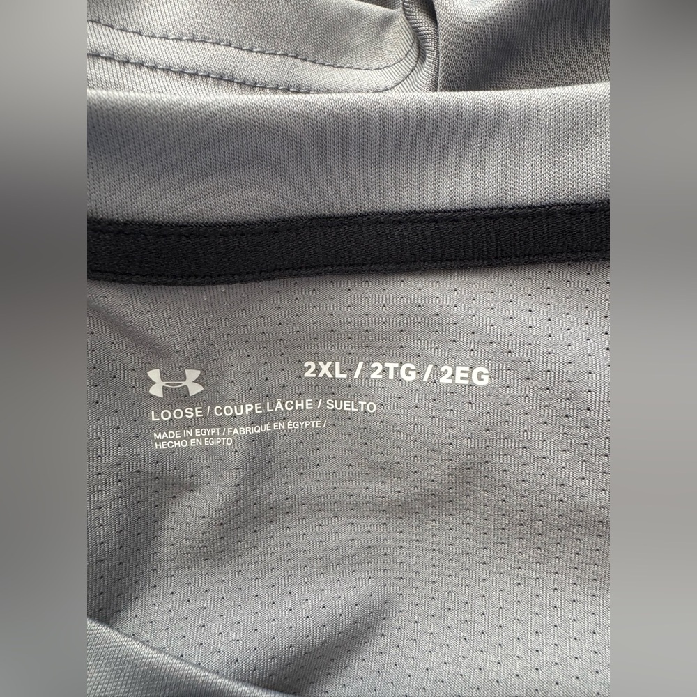 Under Armour Drift Tide Crewneck Loose Long Sleeve Tee Gray 2XL XXL - Picture 9 of 12